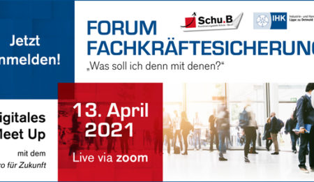 Digitales Meet Up am 13. April 2021 zum Thema: “Jugendliche treffen – Berufsfelderkundungstage nutzen”