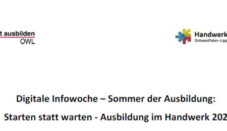 Digitale Infowoche – Sommer der Ausbildung - 07.06.2021 - 11.06.2021