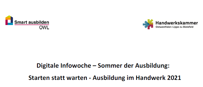Digitale Infowoche – Sommer der Ausbildung