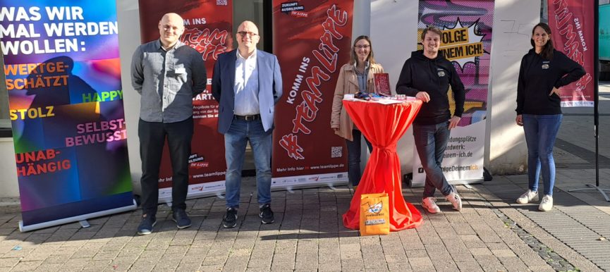 Pop-Up Beratung auf dem Markt in Detmold